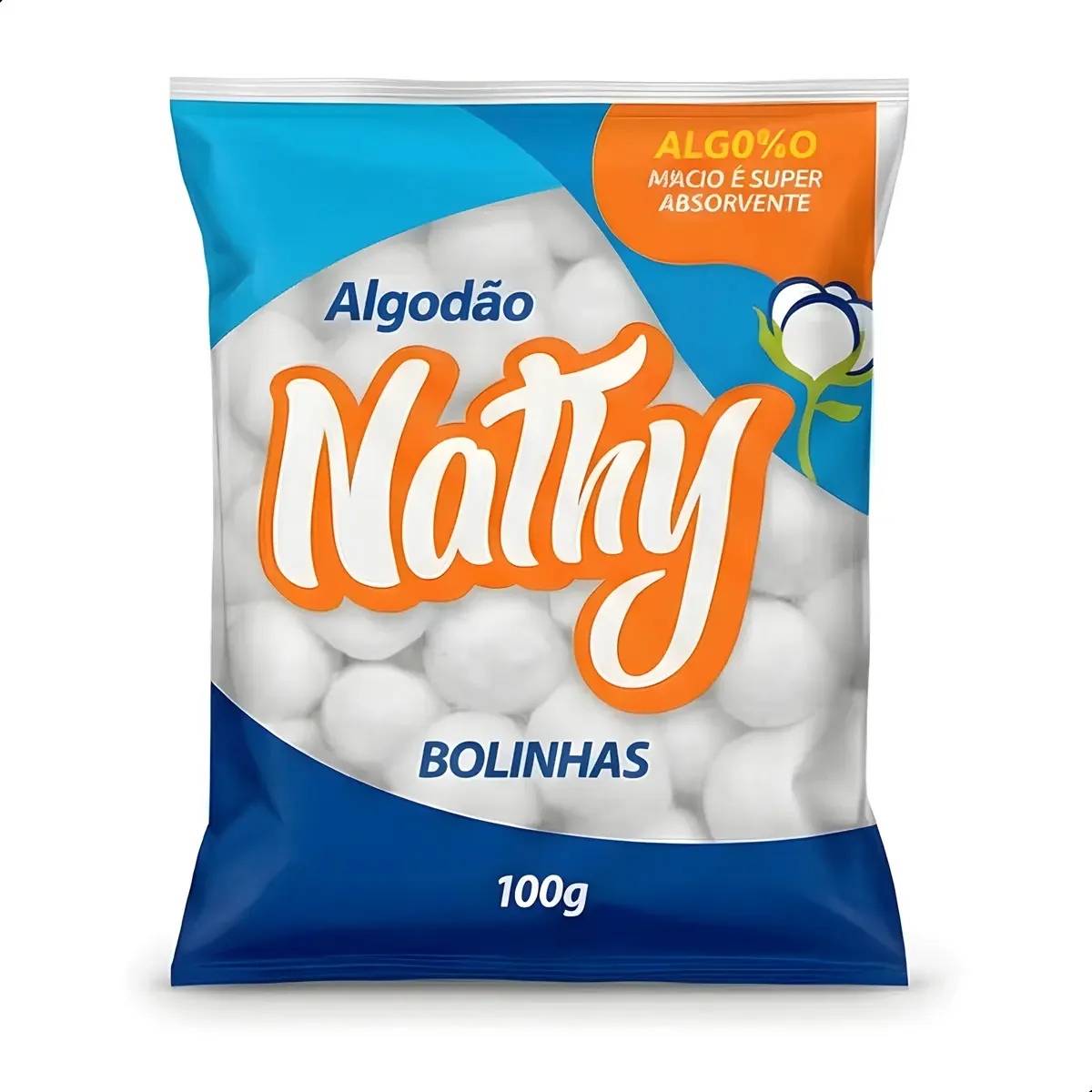 Pacote Algodão Nathy Bolinha 100 Gramas