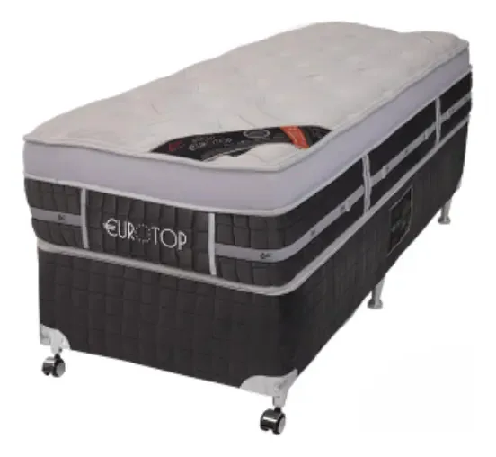 Box+colchão Castor Solteiro Eurotop Summer & Winter 88x188