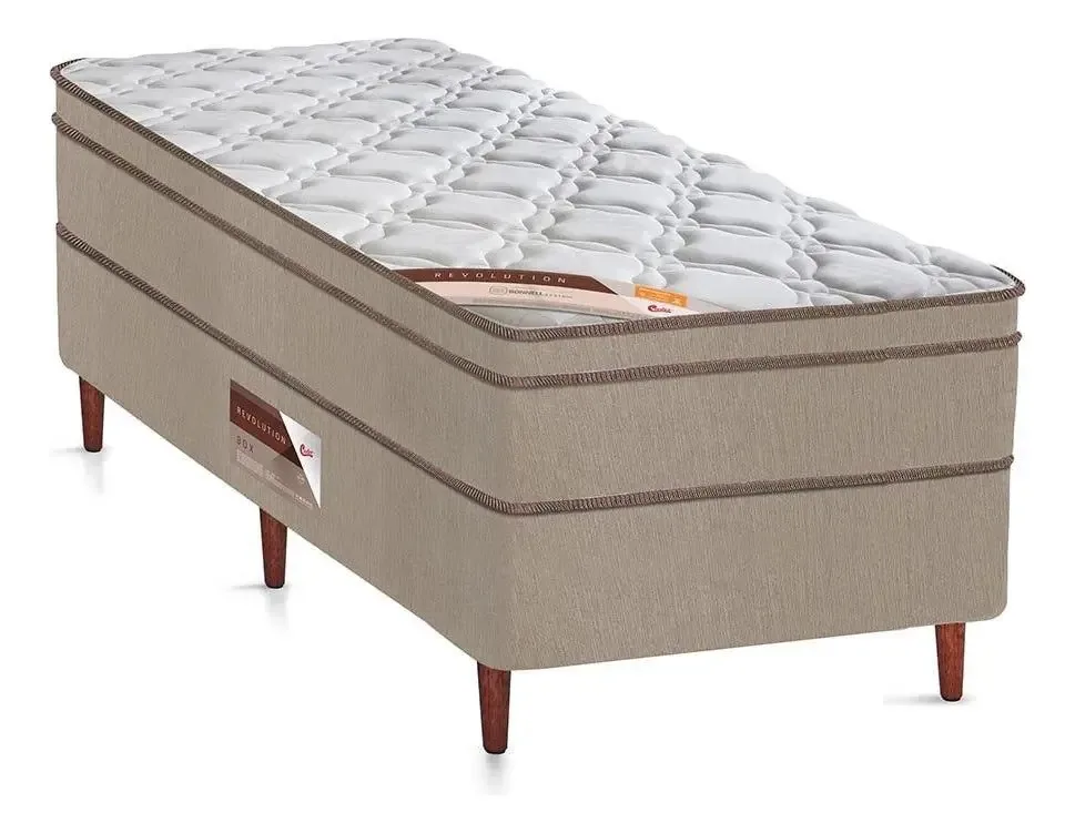 Box+colchão Castor Solteiro Innovation Tecnopedic 100x200x67