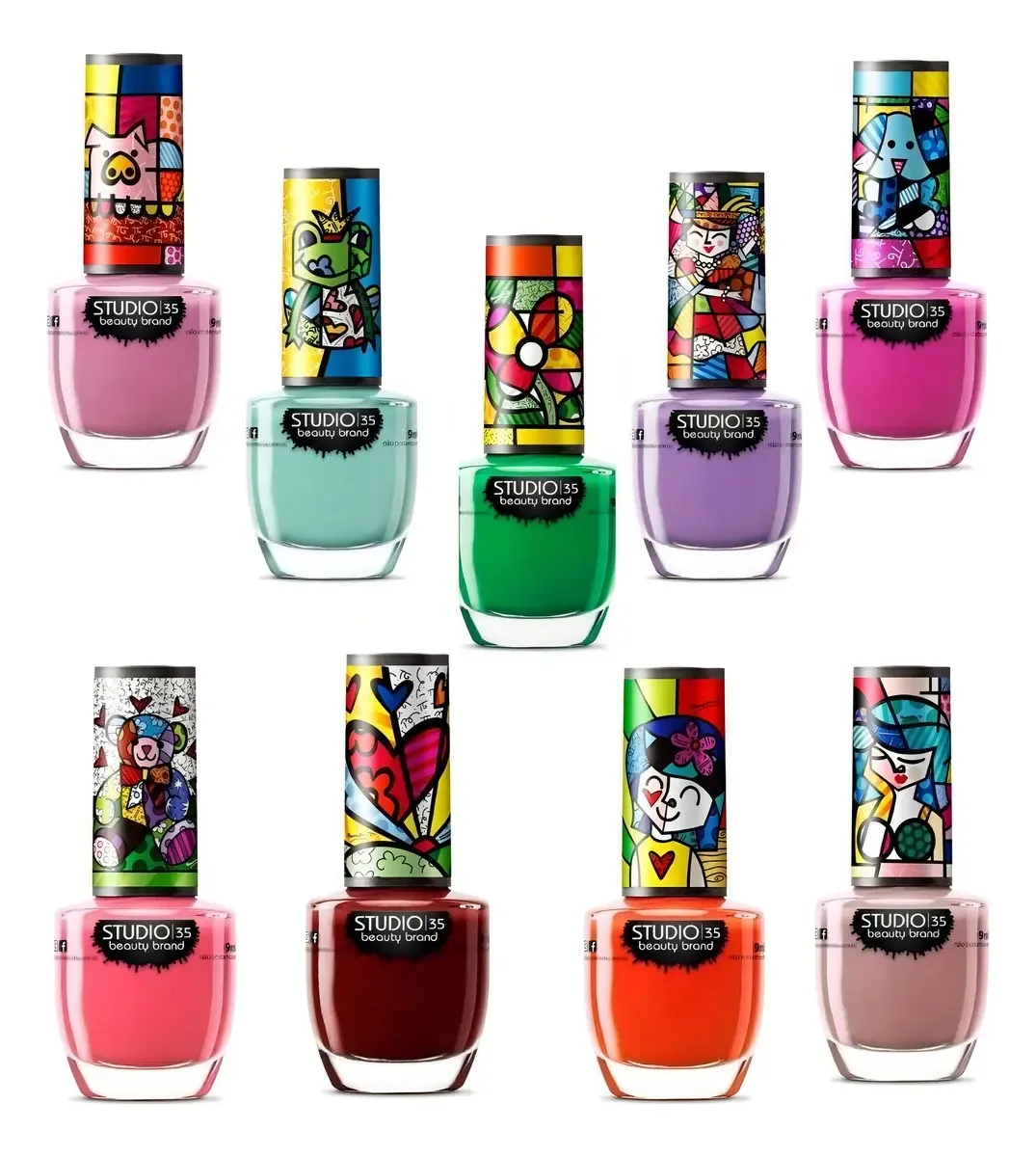 Kit Esmaltes Studio35 Romero Britto I