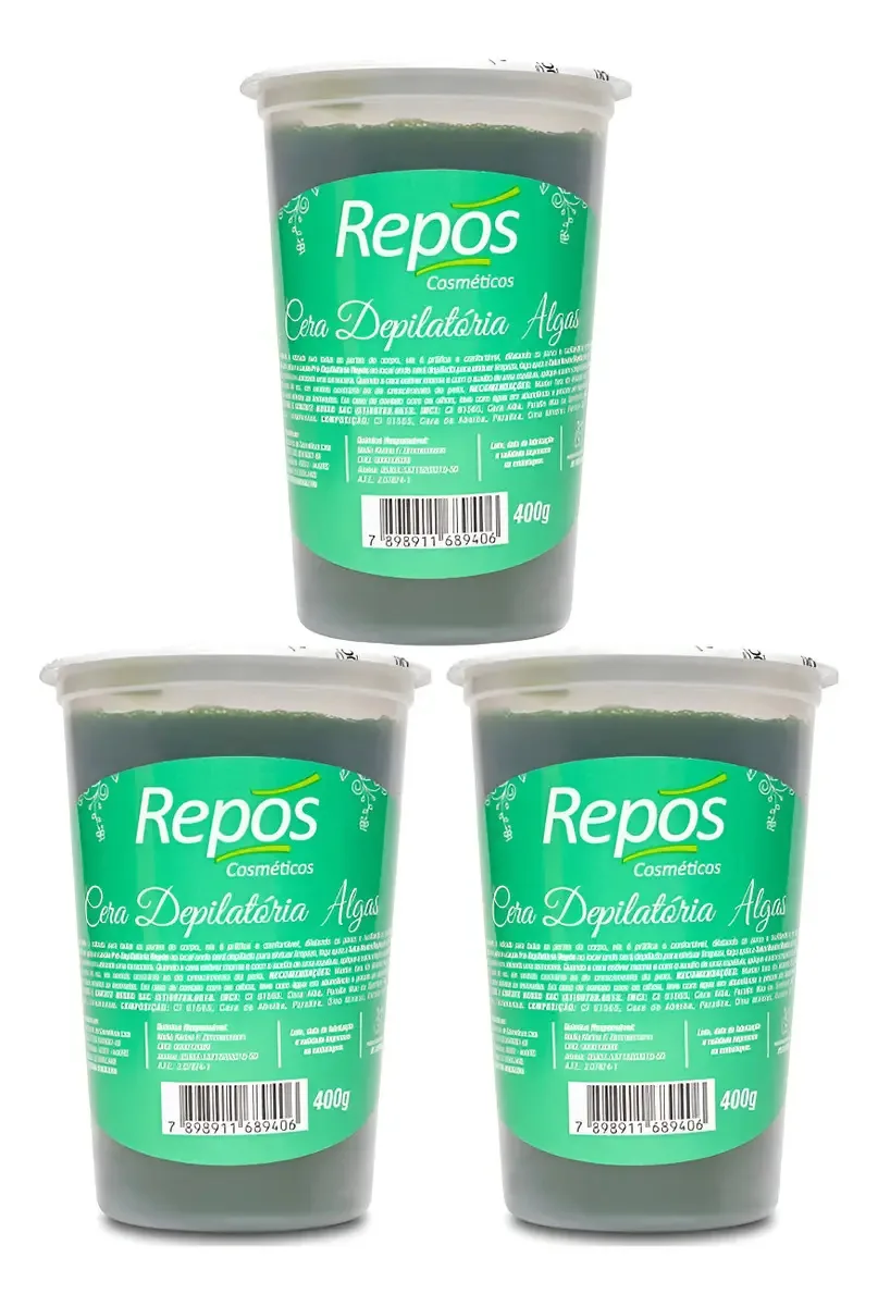 Cera Depilatória Elástica Repos 1,200Kg - Algas