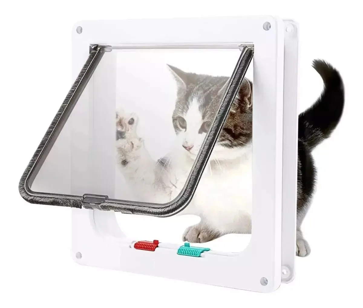 Porta para gatos, cães, exterior, interior, acessórios para gatos, porta dobrável, porta dobrável, porta dobrável, catarshop, porta de acesso para gatos e cães, porta dobrável, animais de estimação