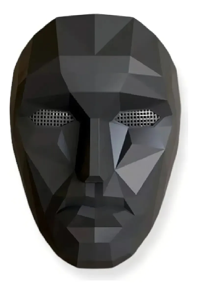 Conjunto de fantasias de máscara de Halloween Máscara de lula Cotillon Máscara de cotillon Máscara de cotillon Máscara de Halloween Black Mask Leader Fantasia adulta Máscara de jogo de lula Cosplay...