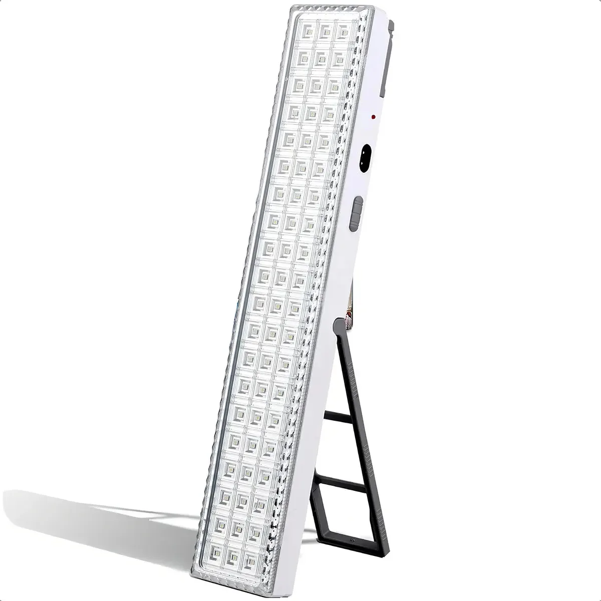 Luzes de emergência LED Refletor LED recarregável 60LED cor branca/cinza