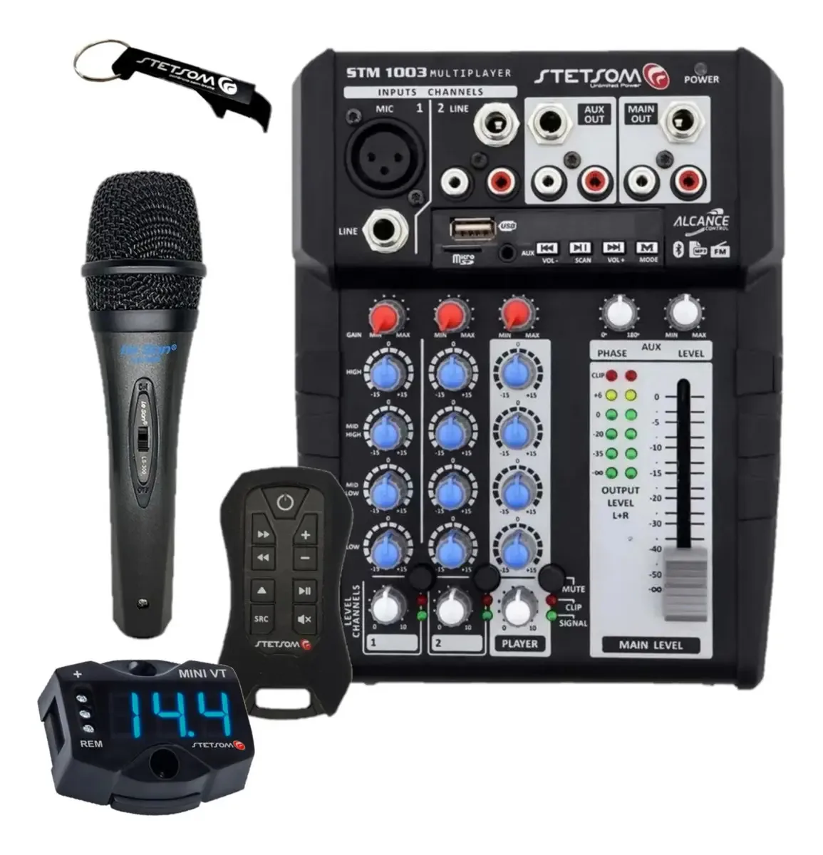 Mesa Som Stetsom Stm1003 Player Blutufe Usb + Microfone