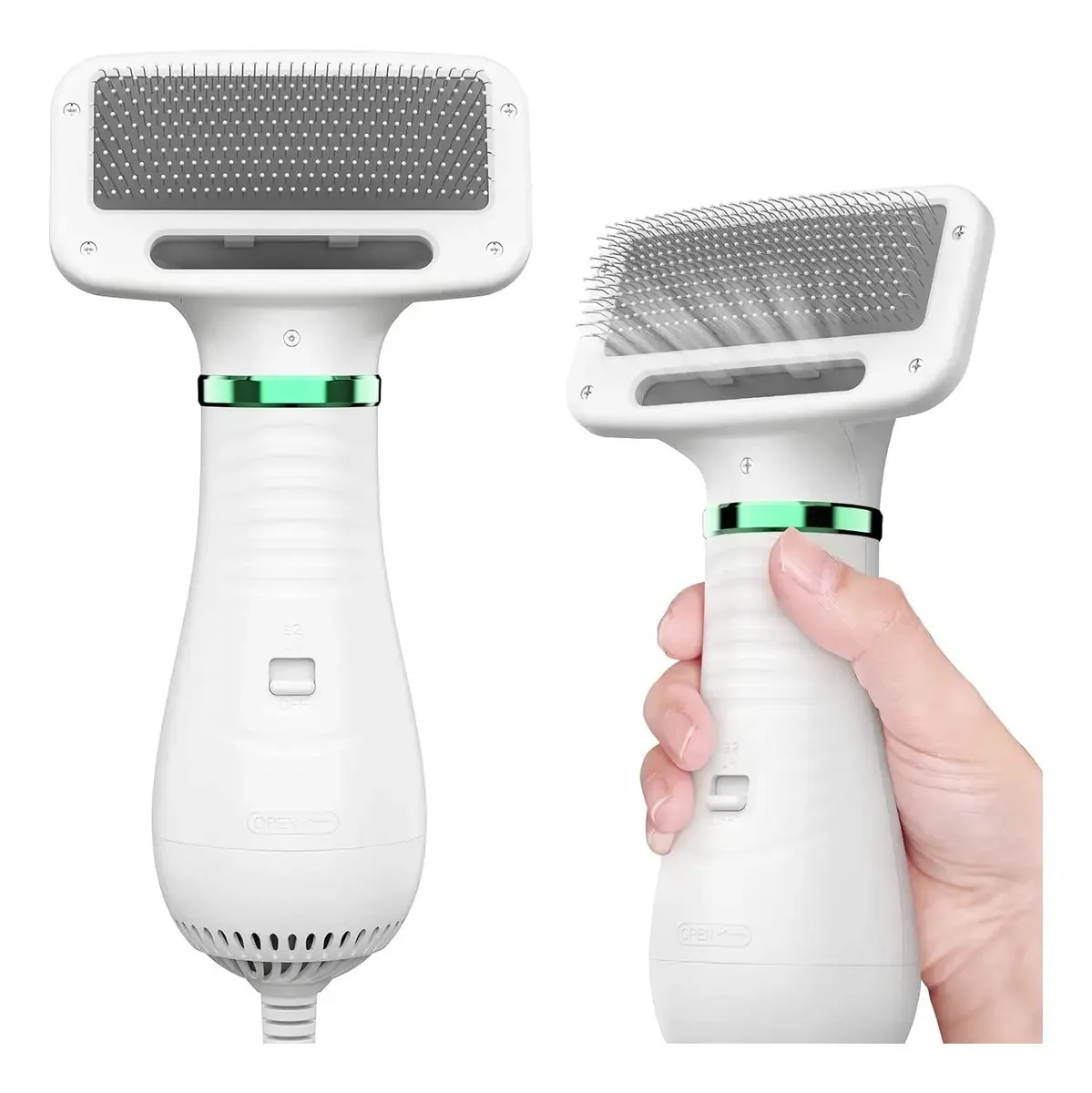 Secador De Cabelo Para Animais De Estimação, 2 Em 1 Cor Branco