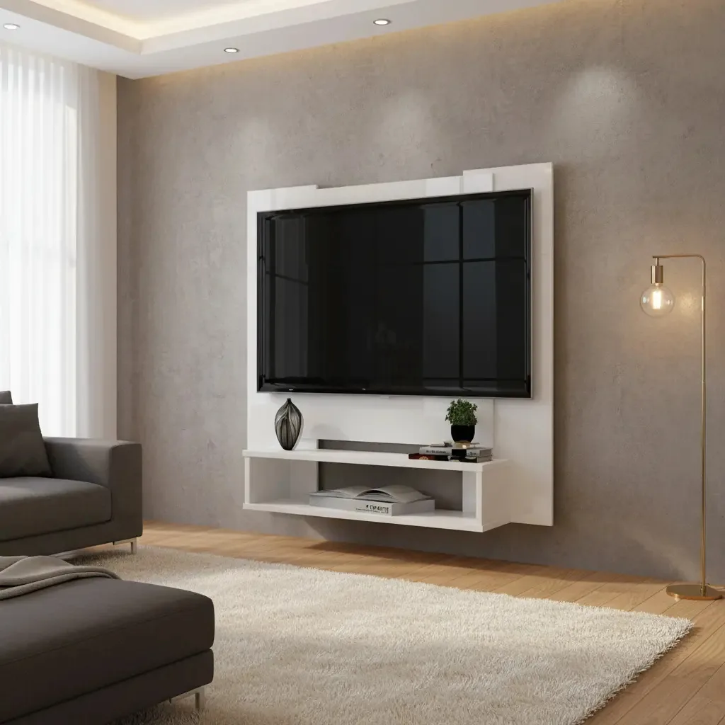 Painel Veneza Para Tv Até 50 Polegadas Branco