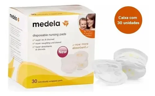Absorventes Descartáveis Para Seios - Cxa. 30 Un. - Medela