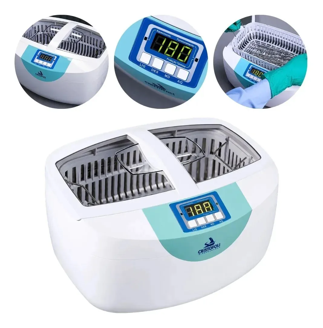 Cuba de Ultrassom Digital Cristófoli 2,1L com Aquecimento e Timer