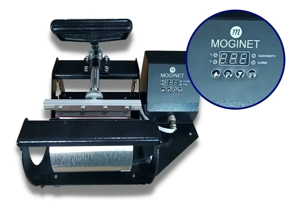 3 Prensas De Caneca Sublimadora Térmica Moginet Cor Preto