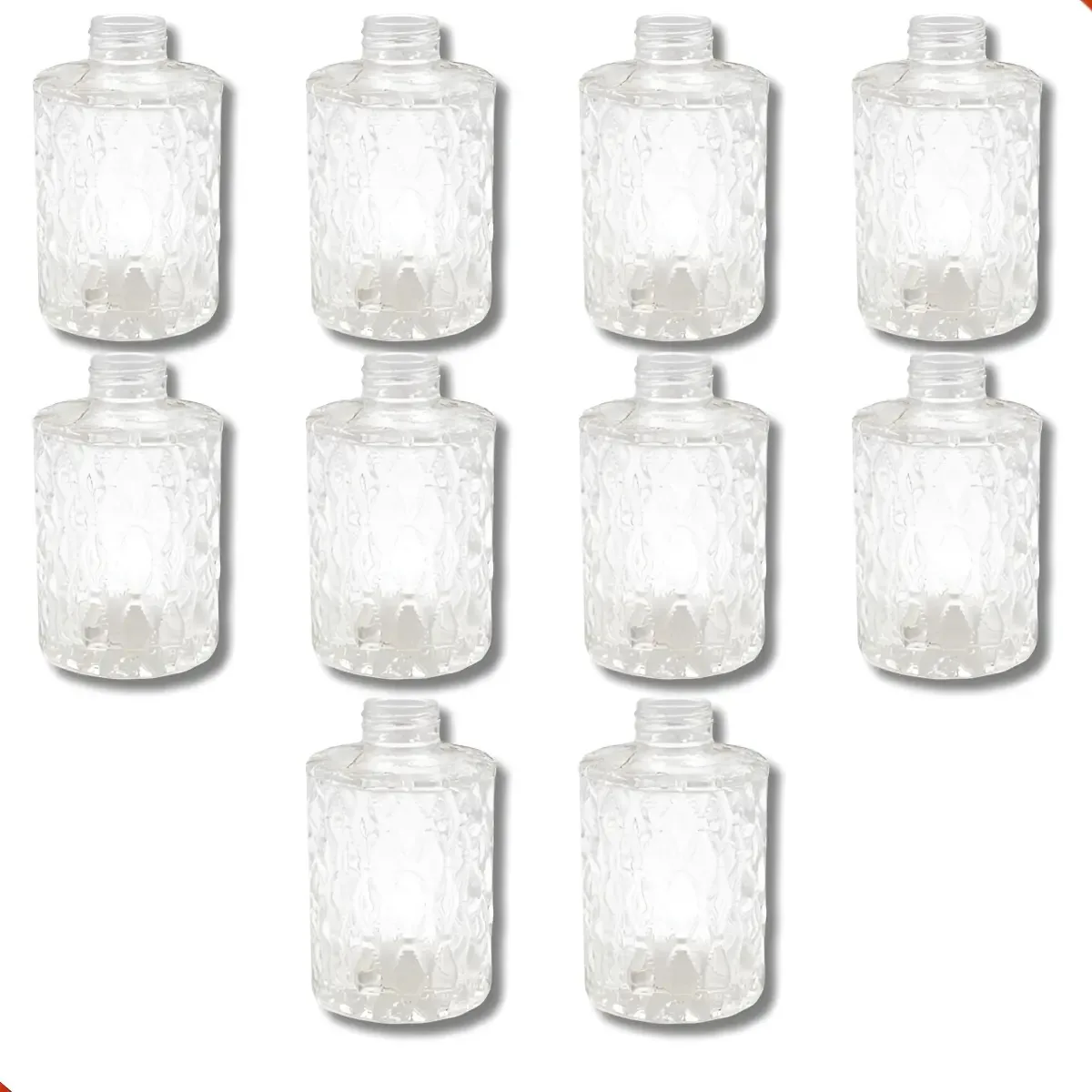 25 Frasco De 150ml Cristal Tampa Dourada E 50 Varetas - Full