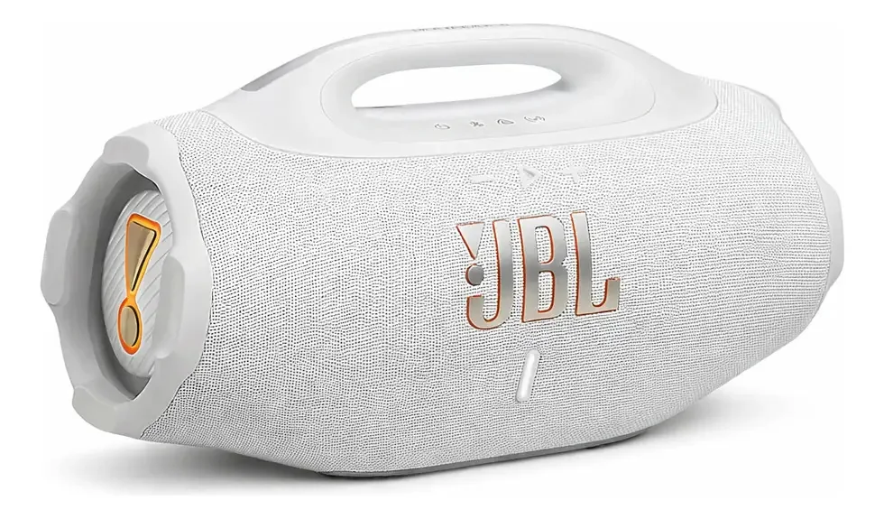 Caixa De Som Jbl Potente Bluetooth Resistente Água Branca Ip68 Jbl Boombox4br 210w Rms Graves Profundos E Estrondosos