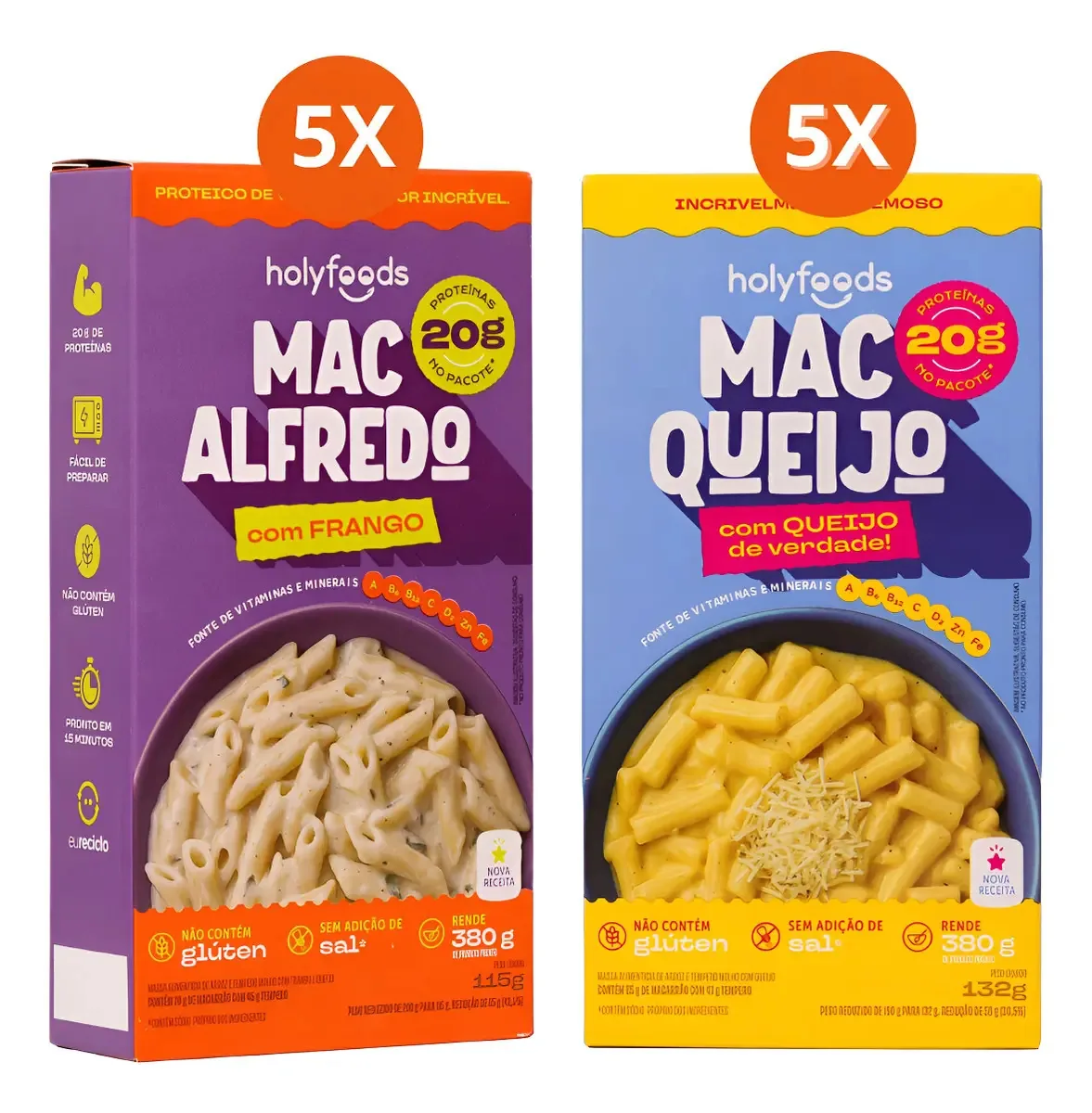 Kit 10 Refeições Rápidas Rica Vitaminas Proteina Holyfoods
