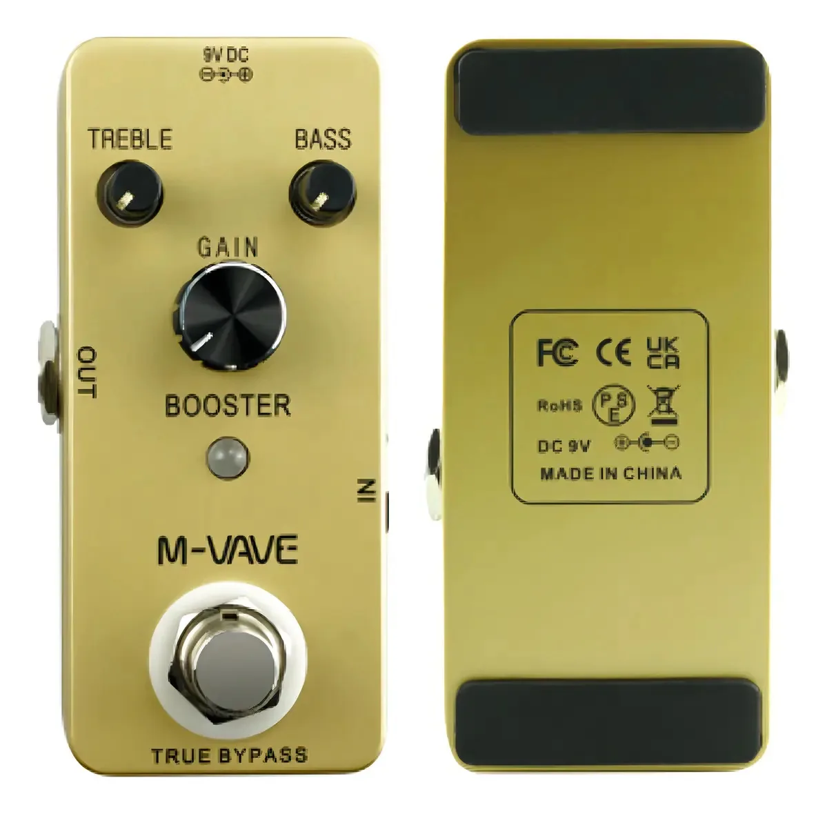 Pedal Boost Para Guitarra Booster Com Eq M-vave