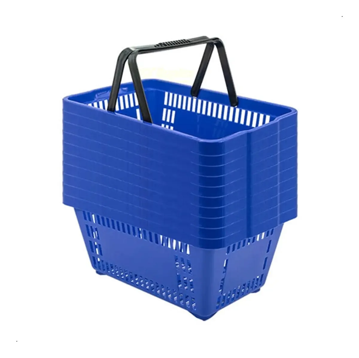Cesta de Autoatendimento Plastex 16L Plástico Kit 10 Unidades Azul