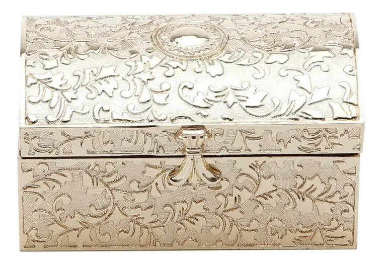 Porta Joias De Zamac Suri Dourado Prestige