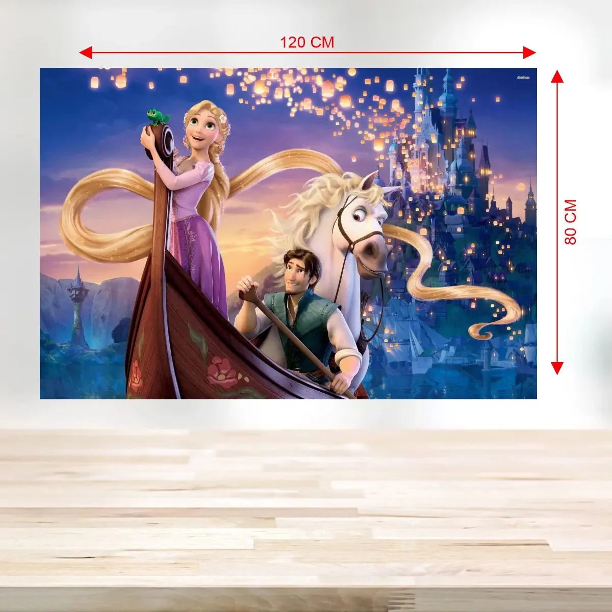 Painel Festa Infantil Rapunzel Lona Resistente Ilhós