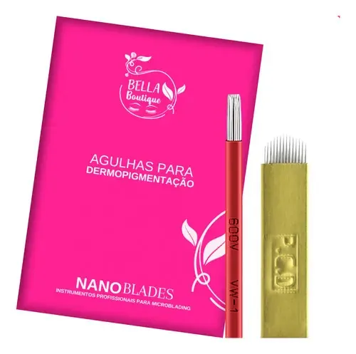 Lâminas Microblading Hard E Circular 50 Und Cor Variadas