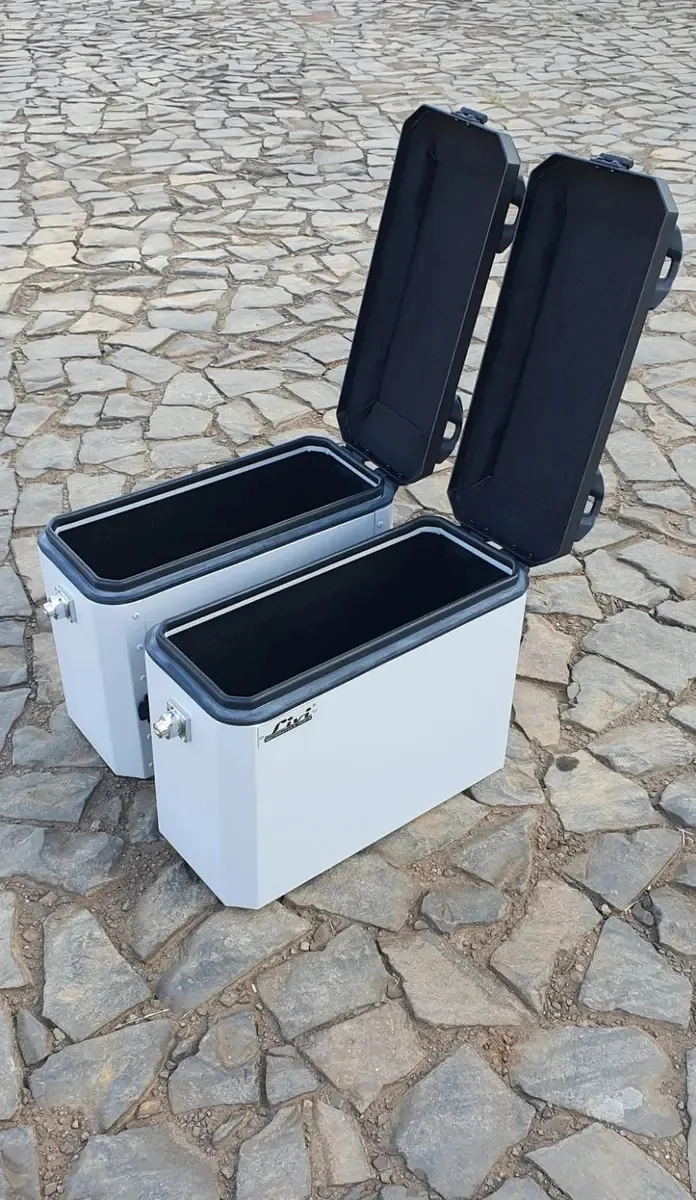 Kit Baús Laterais Livi + Case 50l V-strom 650 + Suportes