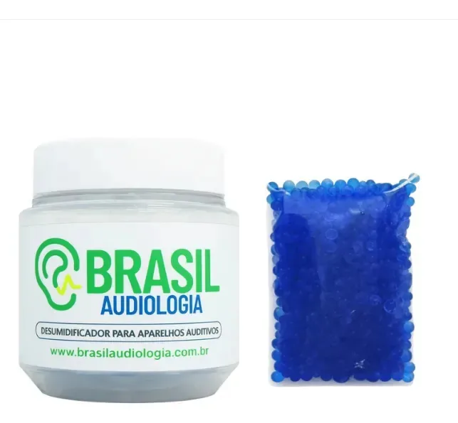 Desumidificador Para Aparelho Auditivo Com Refil Sílica 30g