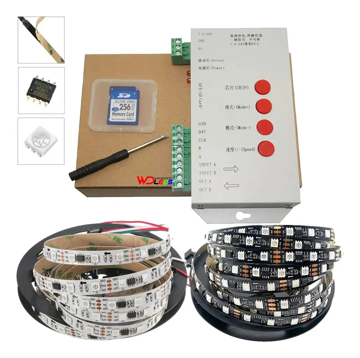 Fita Led Wd Importados 1 5m Ip30 Sem Proteçâo