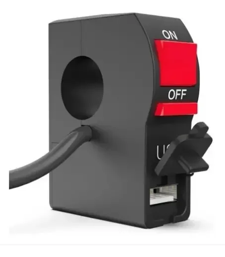 Botão Moto Liga/desliga Punho Universal Tomada Usb Carrega