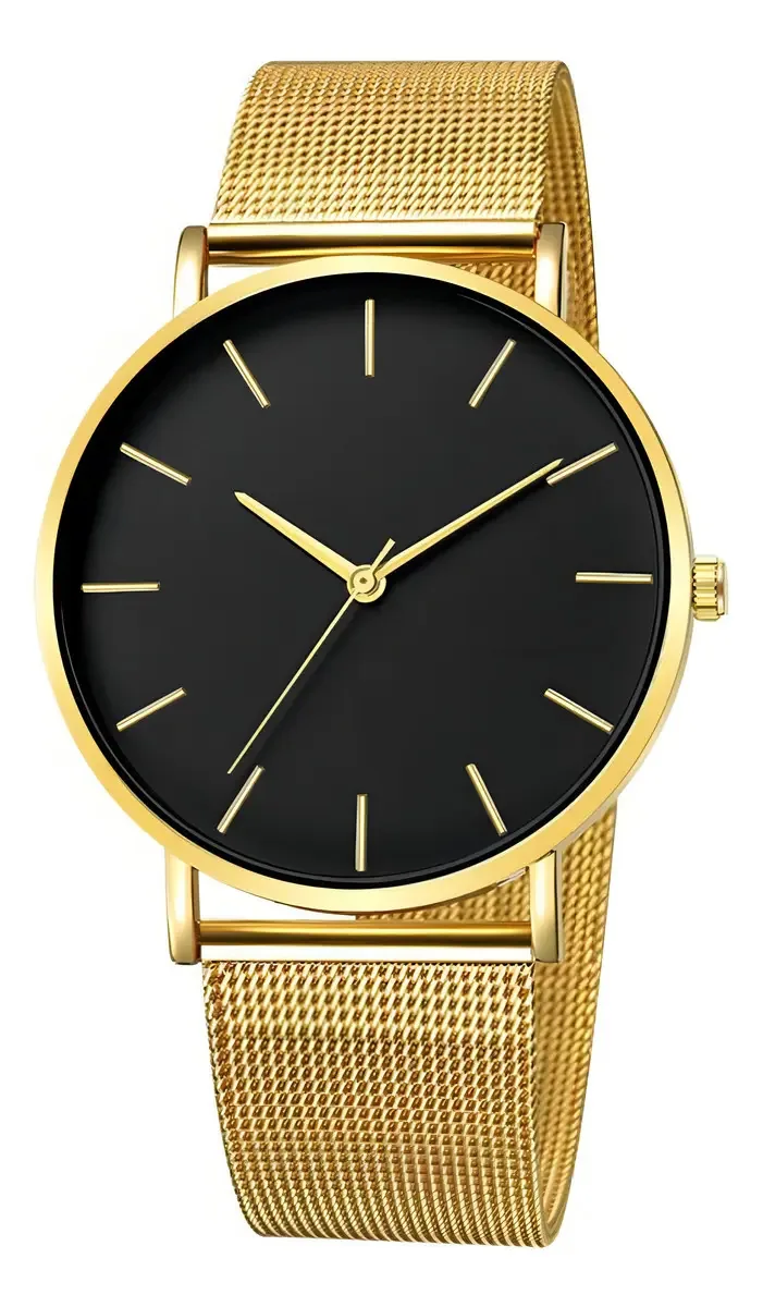 Relógio Masculino Preto De Pulso Elegante