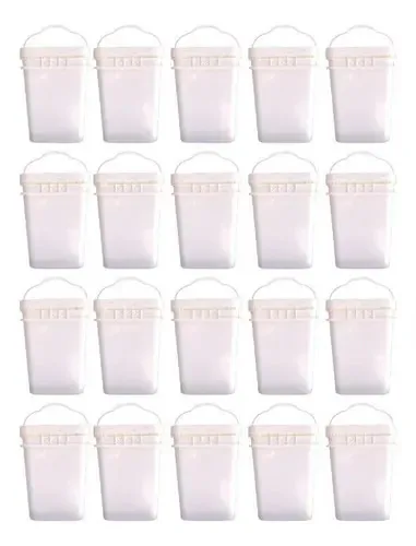 Balde Retangular 20lts Para Embutidos E Tampa Rem 20 Pcs