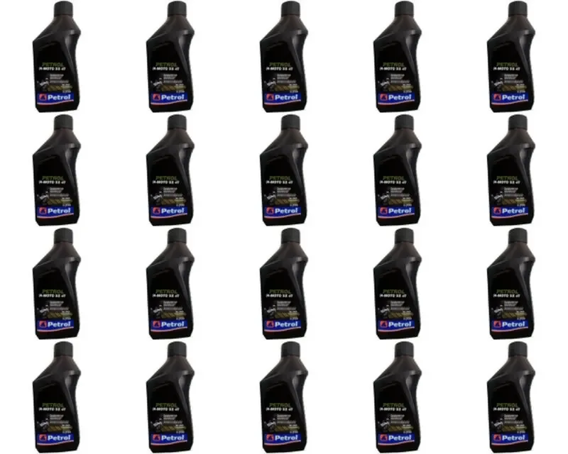 Kit com 20 Óleos de Motor Semi-Sintético Petrol 10W-30 para Moto 4T – 1L