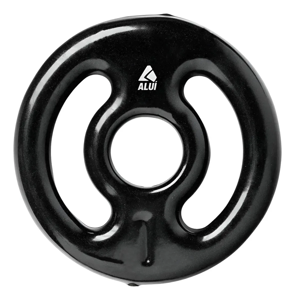 Anilha Emborrachada 1kg Aluí Fitness Preto Pvc Musculação Academia Casa