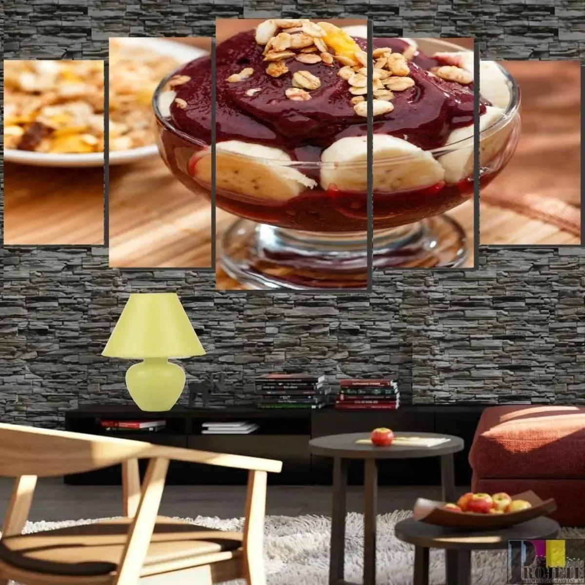 Quadros Parede 128x60 Açaí Gelado Lindo