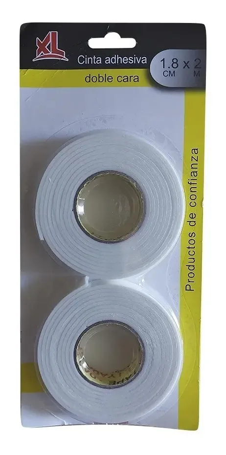 Fita de contato duplo de 2 m x 1,8 cm, placas de montagem, pôsteres