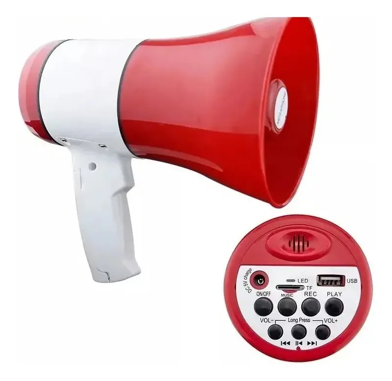 Megafone 35w Recarregável Usb 240 Seg Gravação GX-528u