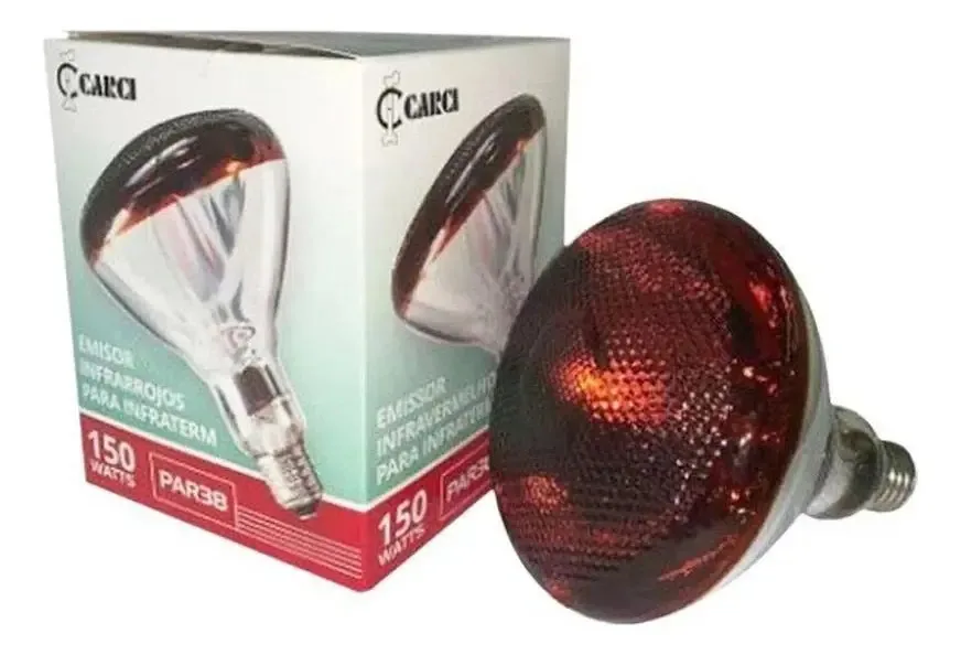Lampada Infra Vermelho Fisio 150w Luz Infra-red