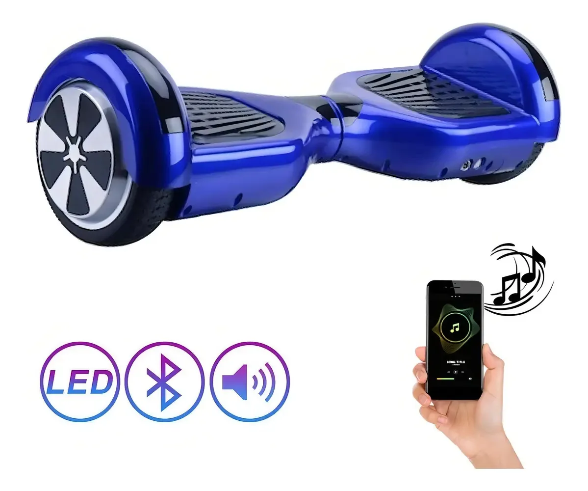 Hoverboard 6,5 Polegadas Azul Hoverboard Scooter Elétrico