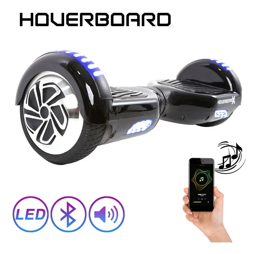 Hoverboard 6,5 Polegadas Preto Hoverboard Scooter Elétrico Preto