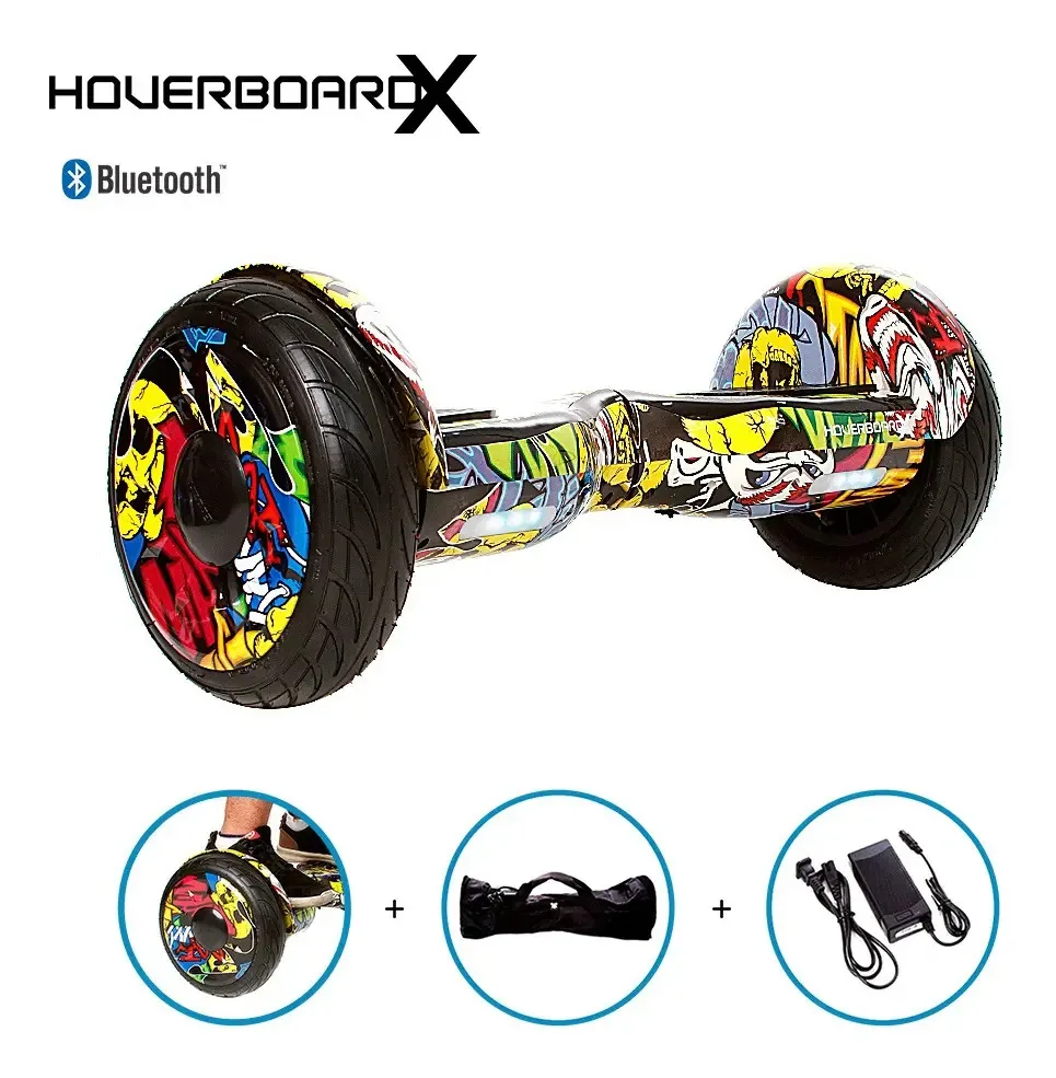 Hoverboard 10" Hip-hop com Bluetooth e Bolsa de Transporte