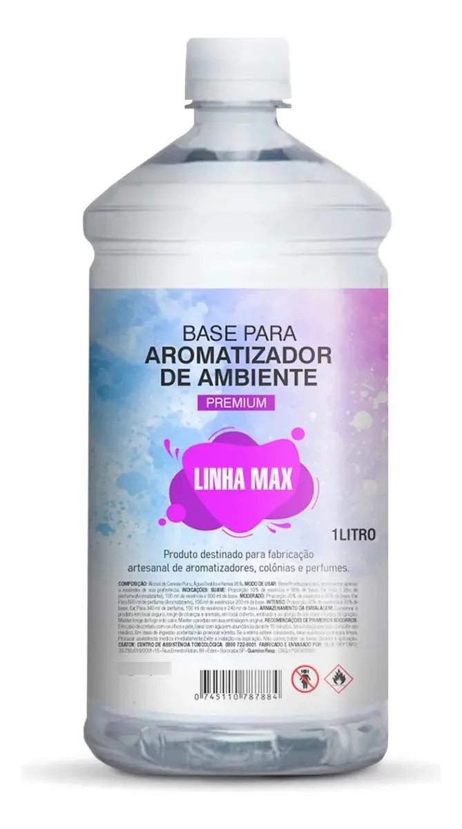 Base Concentrada 1l Aromatizadores Fragrâncias Personalizada