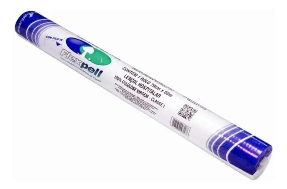 Lençol Descartável Para Maca - 70x50 Extra Branco - Kit 5un
