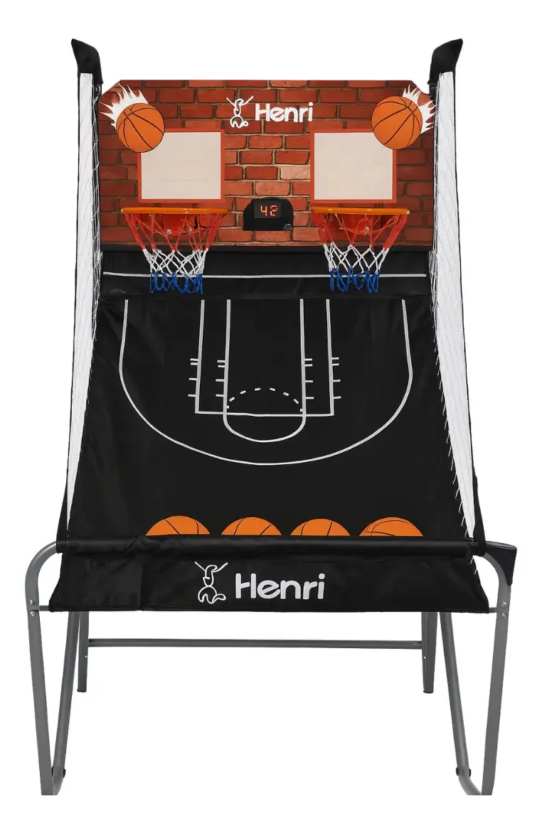 Cesta Tabela Basquete Movel Infantil Criança Playground Henri Trampolim