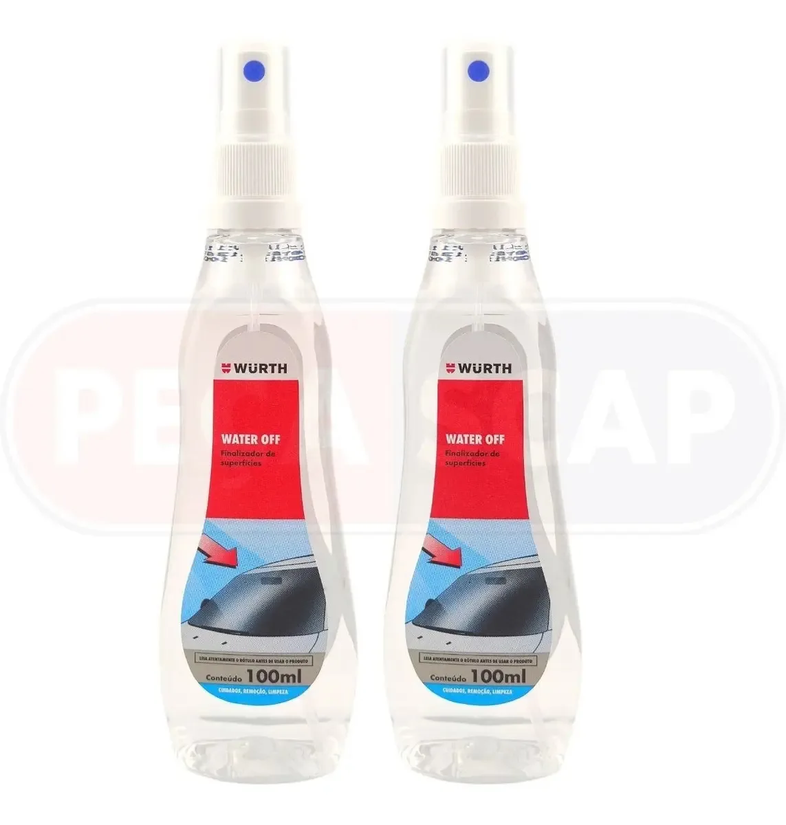2 Cristalizadores Water Off Para-brisa E Vidros 100ml