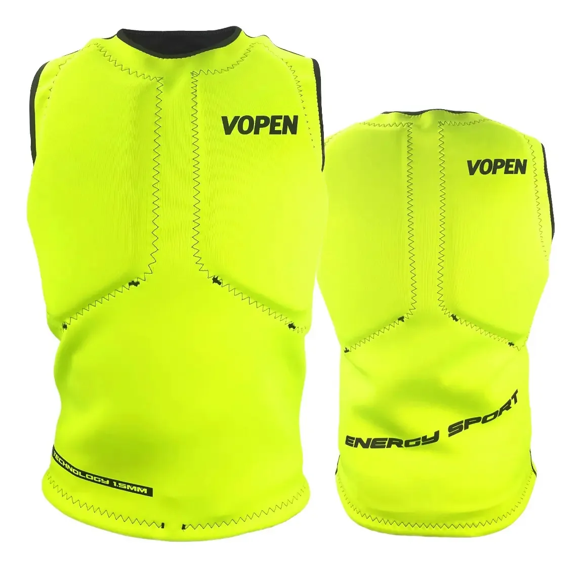 Colete Salva Vidas Flutuador Kite Kitesurf Windsurf Wake Cor Amarelo Flúor Tamanho Gg