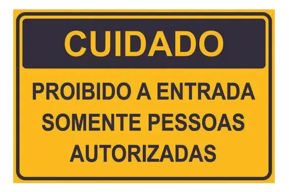 Placa Vinil Adesivo 17x25cm - Sinalização Comercial
