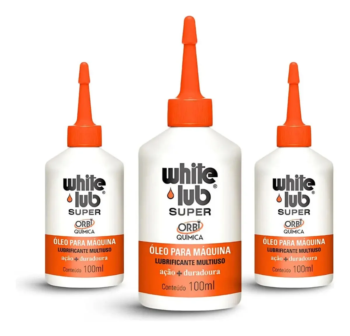 Kit 3 Óleo Para Máquinas Super Multiuso White Lub 100ml