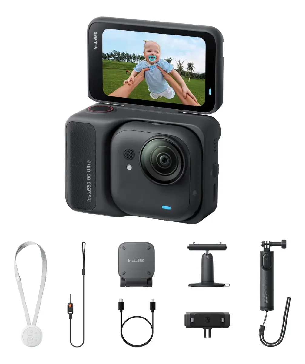 Camera Insta360 Go Ultra 4k Creator Bundle Preta Preto Preto