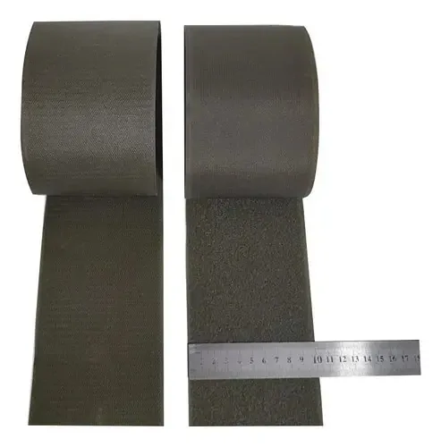Fecho De Contato M+f 100mm X 1 Metro Cor: Verde Oliver