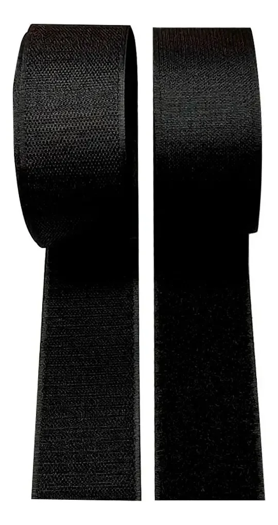Fecho de Contato Jki 50mm x 1m Preto para Costura Sem Adesivo
