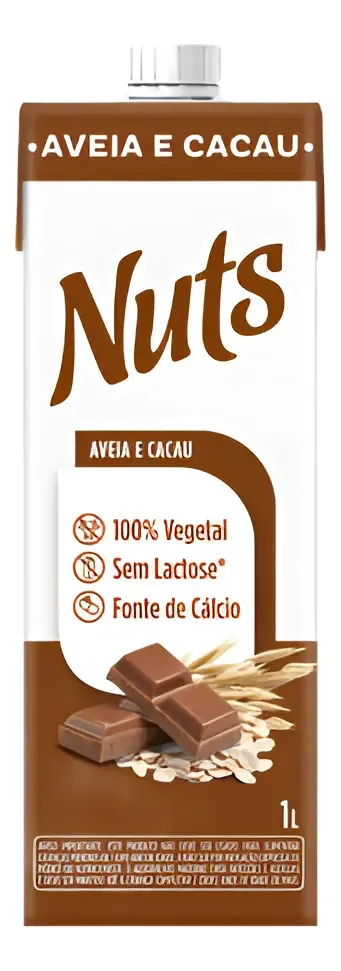 Bebida à Base De Aveia Cacau Nuts Caixa 1l