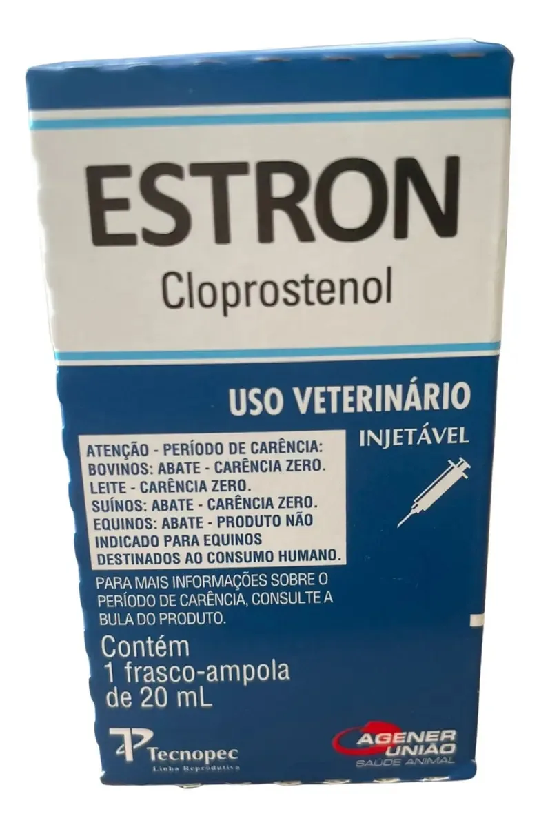 Estron Cloprostenol 20ml Injetável Bovinos Equino E Suínos