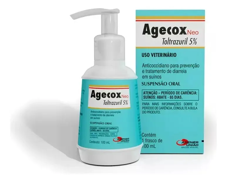 Agecox Neo - Toltrazuril 5% 100ml Diarreia Suinos